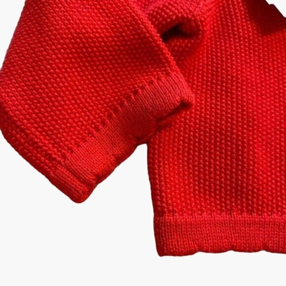 JANIE and JACK Cardigan Bow Sweater Red Size 6 - 9 Months New without Tags Holid - Picture 3 of 6